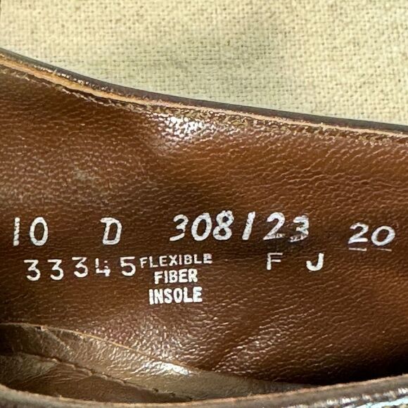 Vintage Florsheim Cap Toe Oxfords Mens Size 10D - Picture 14 of 16